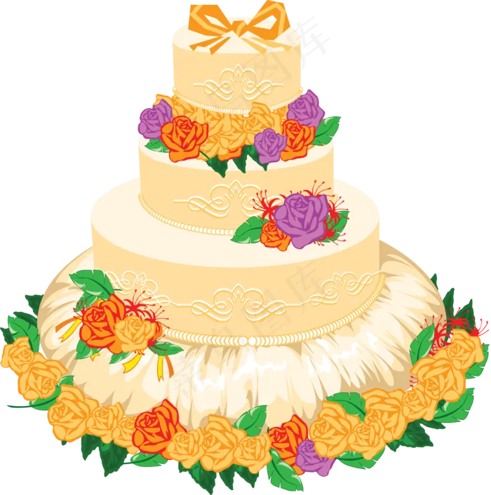 免抠结婚蛋糕生日蛋糕实物摄影