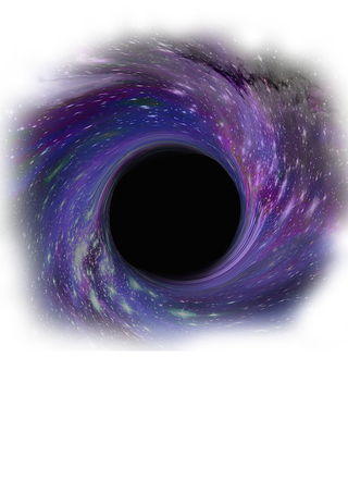 紫色黑洞卡通科技kv主视觉