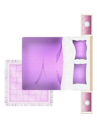 户型图必备免扣素材-床