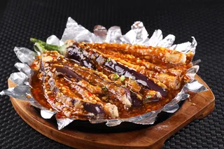 G00513铁板蚝油茄子