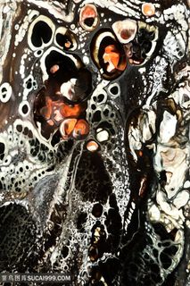 抽象时尚水彩油画