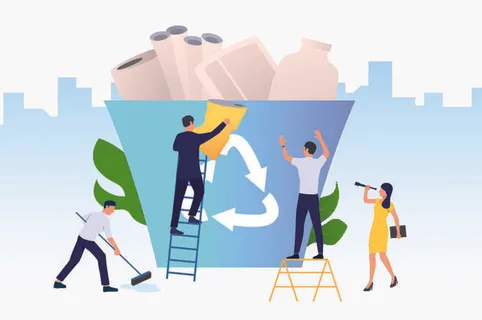 扁平化人物场景办公互联网等距ai矢量设计网页海报UI素材插画