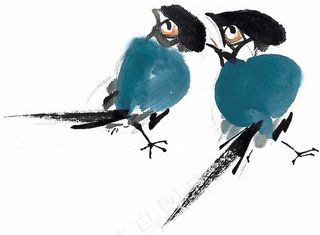 国画鸟大图素材