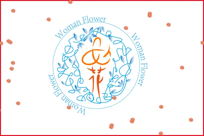 女人花简约字体设计