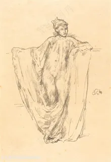 惠斯勒素描女性