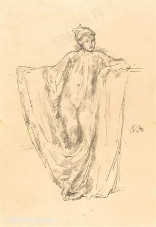 惠斯勒素描女性