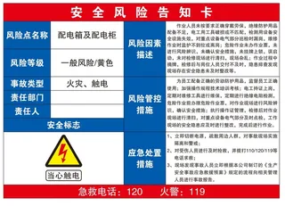 矢量安全风险导视牌