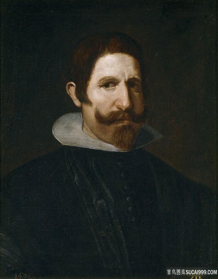 胡须男肖像艺术油画