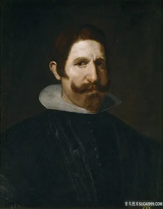 胡须男肖像艺术油画
