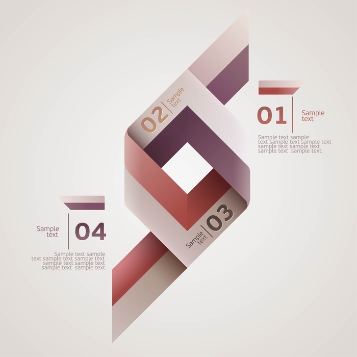 免抠潮流彩色标签