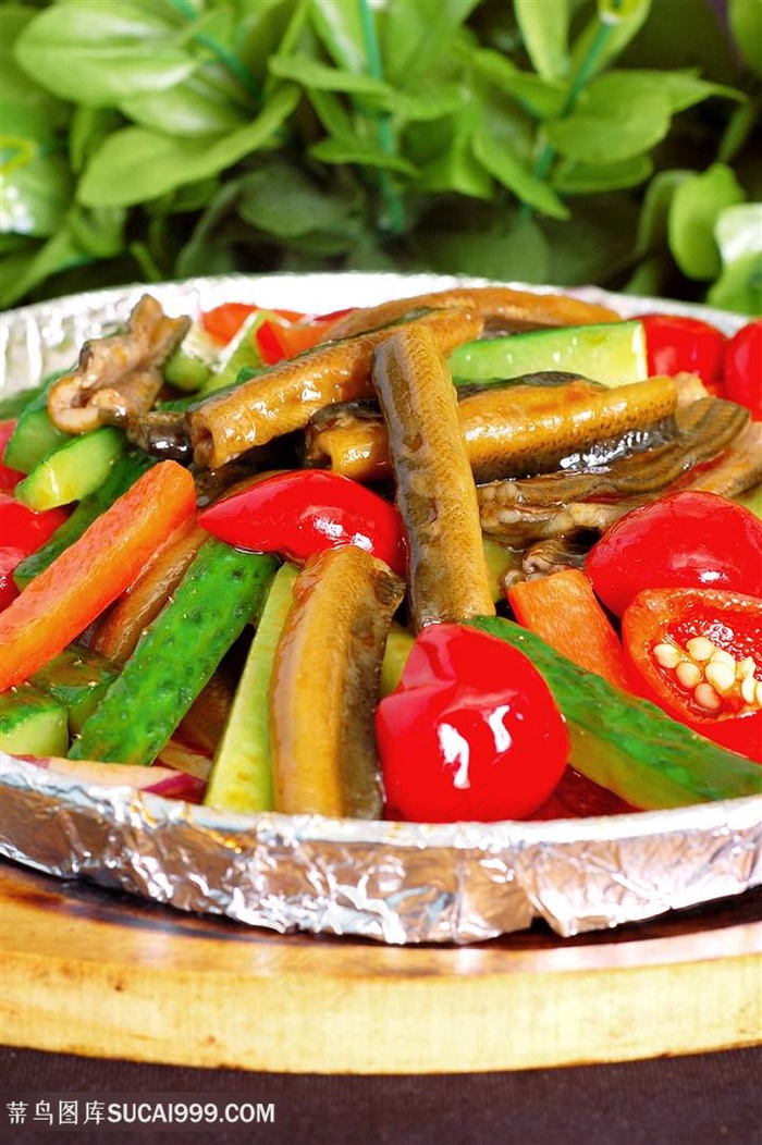 风味土鳝中华美食摄影图