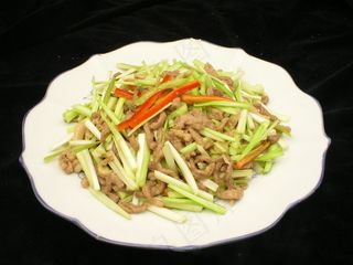 0035韭黄炒鸭丝