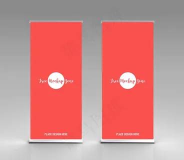 易拉宝样机 易拉宝效果图