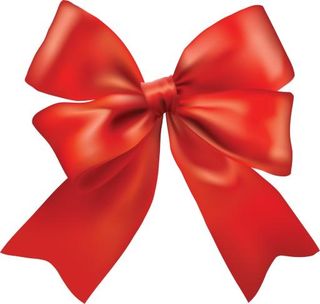 红丝带蝴蝶结 PNG免抠