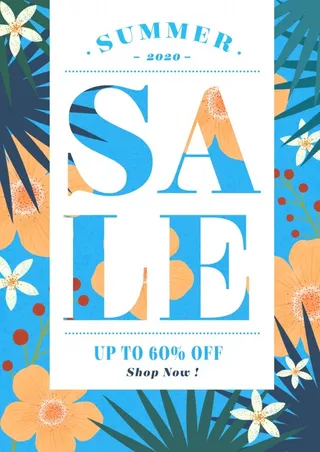 夏日大气创意海报