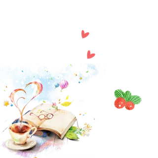 咖啡爱心情人节