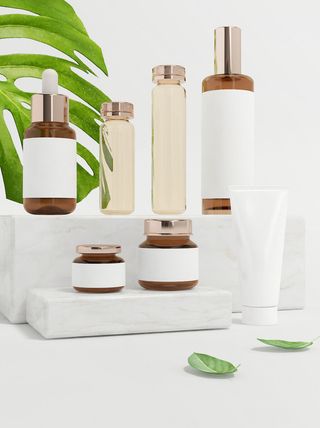 化妆品样机贴图包装logo样机