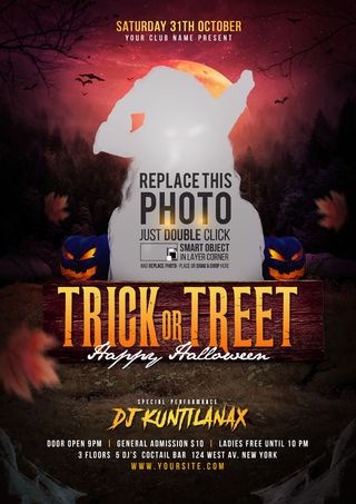 万圣节之夜派对传单海报