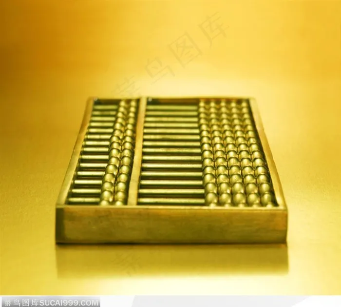 中华传统工艺品金色算盘