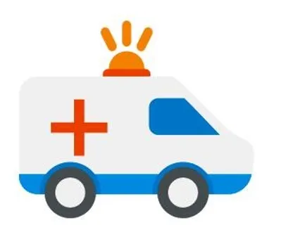 矢量救护车不干胶