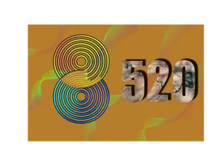 520渐变背景合成图