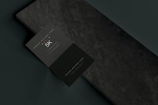 高端暗黑文具类文创VI样机模板