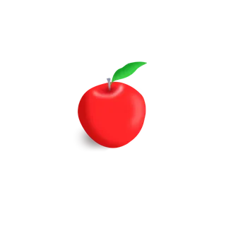 红色卡通苹果PNG免扣素材