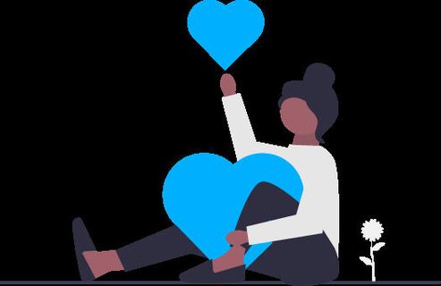 2.5d爱心插画小图标素材