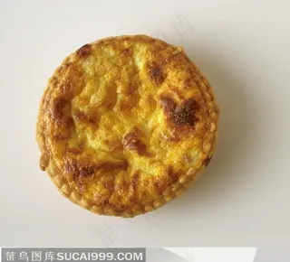 有苹果干的面包蛋挞