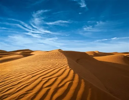 一望无际的沙漠景色高清图片 一望无际的沙漠景色高清图片