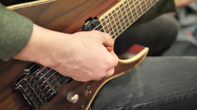 吉他, 玩, 慢动作, 仪器, 音乐, 声音, 播放, 玩耍