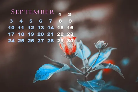 9月日历电脑壁纸图片 9月日历电脑壁纸图片