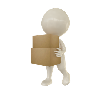 3D商务小人合作火柴人办公白领团队小黑人元素PNG设计素材模板