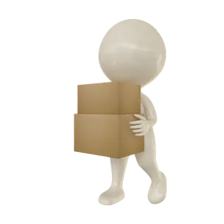 3D商务小人合作火柴人办公白领团队小黑人元素PNG设计素材模板