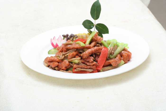 茶树菇焗牛柳