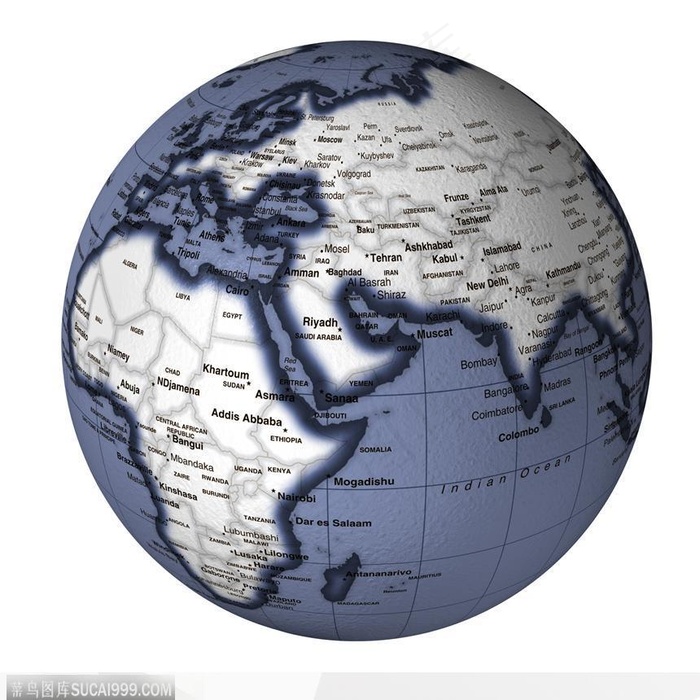 立体地球 地球特写 地图