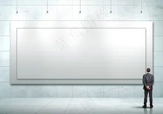 墙壁空白广告图片下载