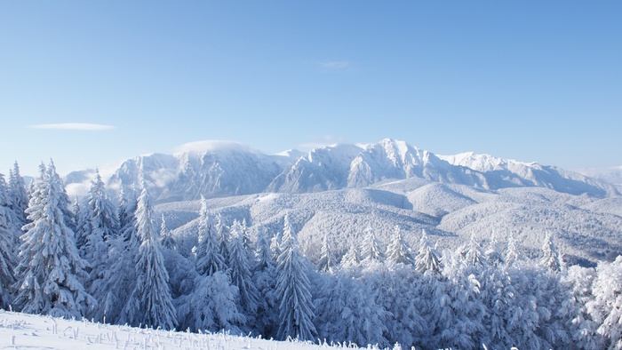 高清雪山雪景