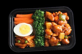 红烧鸡块快餐盖浇饭产品成品高清大图餐盒装夜市小吃免扣