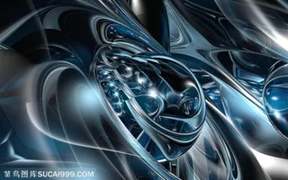 渐变涂鸦炫彩科技PPT背景素材