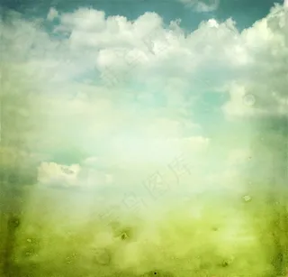 蓝天白云天空背景高清图片