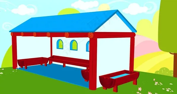 农场牲口的窝棚 农场牲口的窝棚