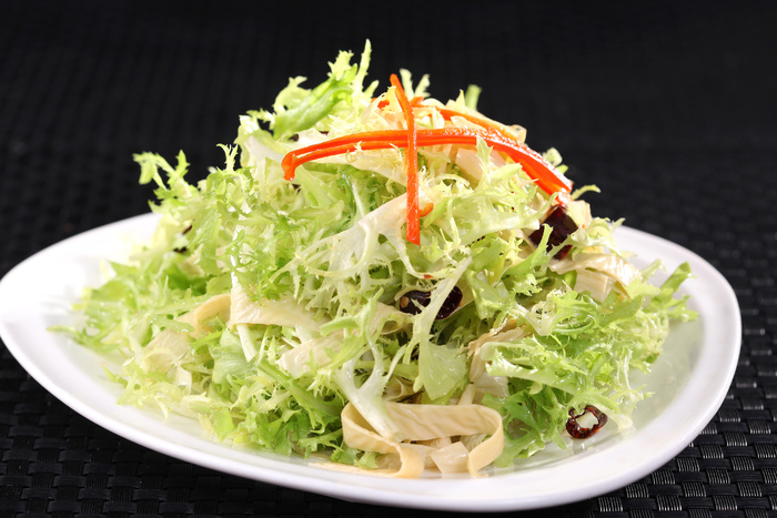 苦菊拌豆筋 (1)