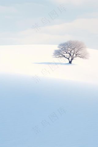 白色简约大雪背景