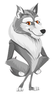 狼卡通动物