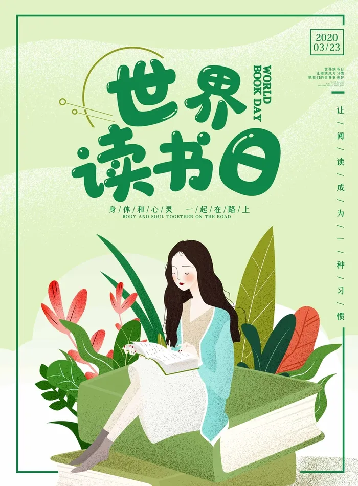 世界读书日 世界读书日活动海报