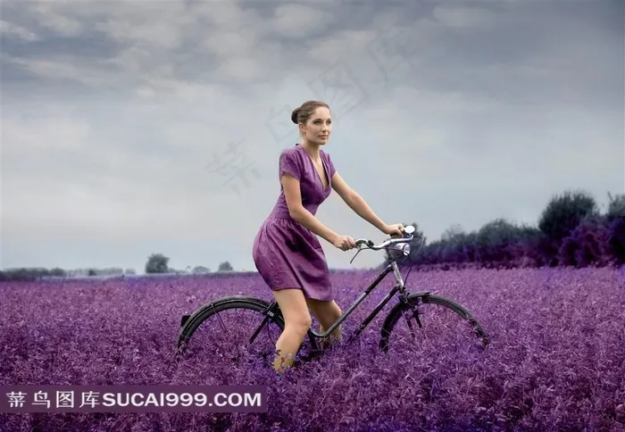 野外花园美女图片