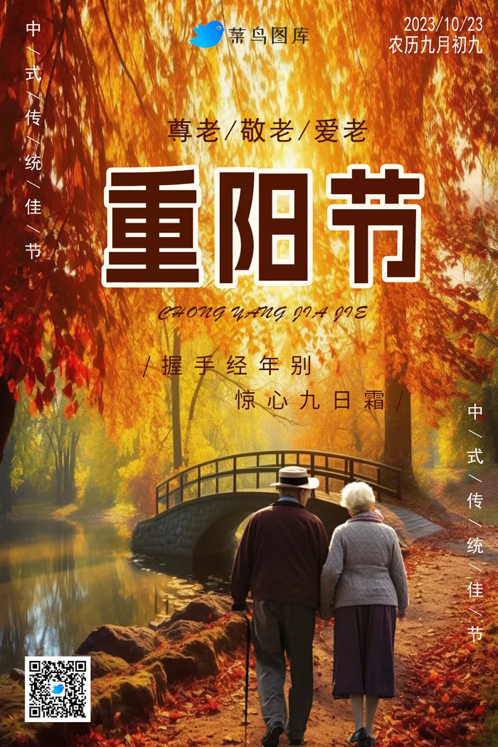 重阳佳节传统节日海报psd模版下载