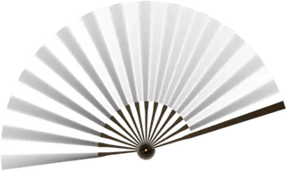 古代白色无字扇子展开免扣素材