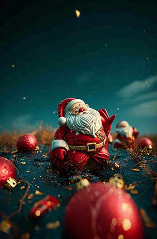 圣诞节圣诞老人礼物创意温馨